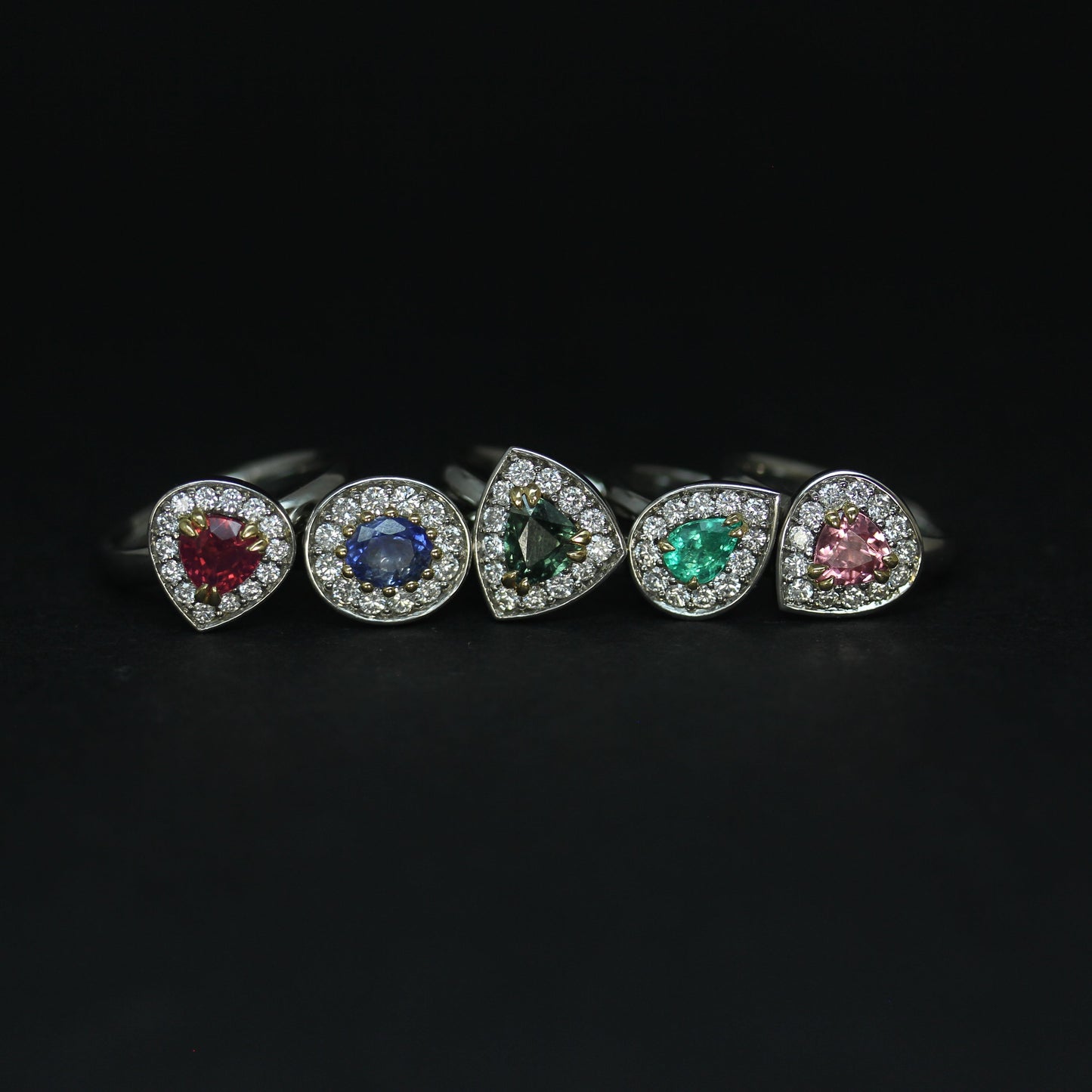 Platinum Blue Sapphire Ring