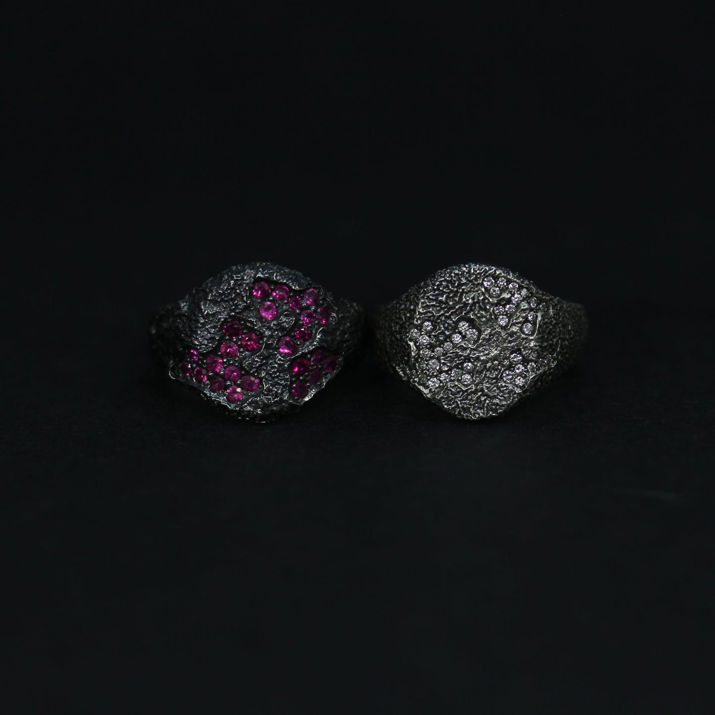 Reticulated Ruby Signet Ring