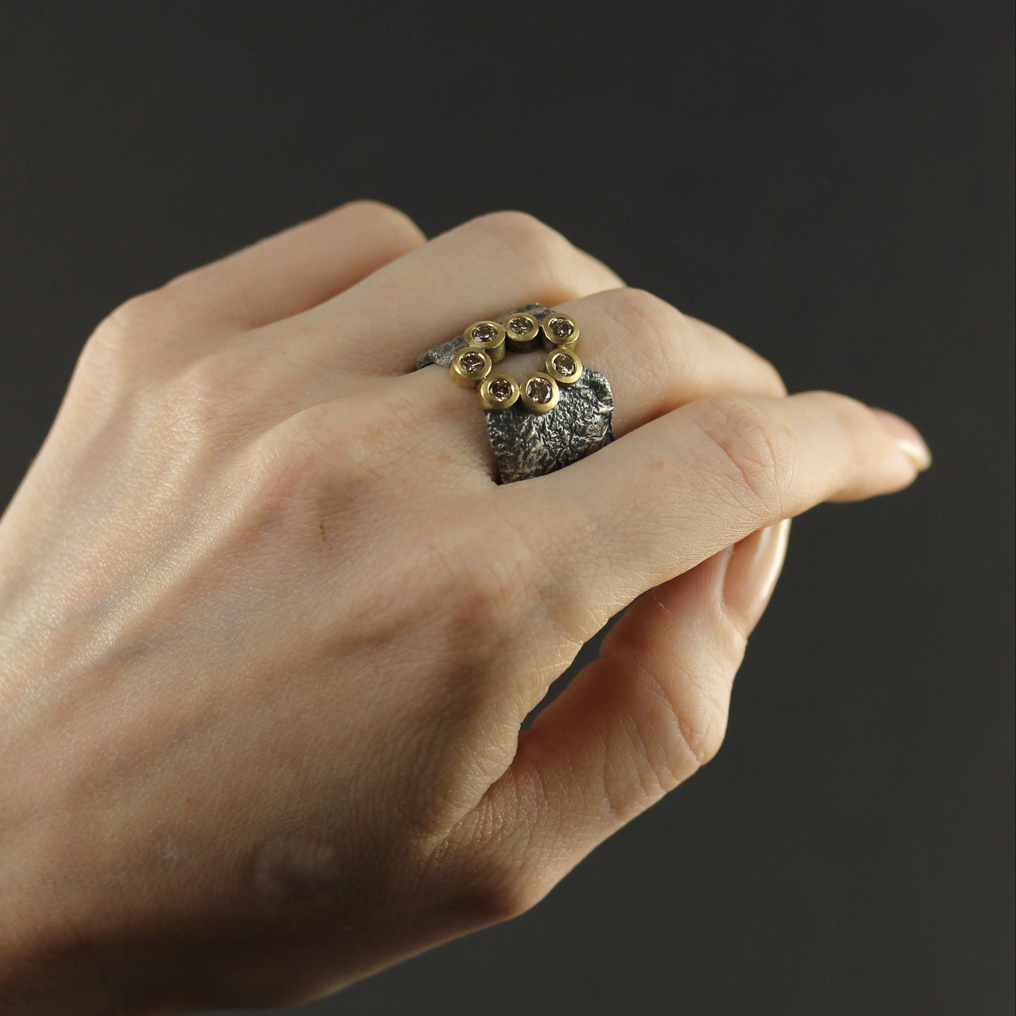 Reticulated Diamond Ring