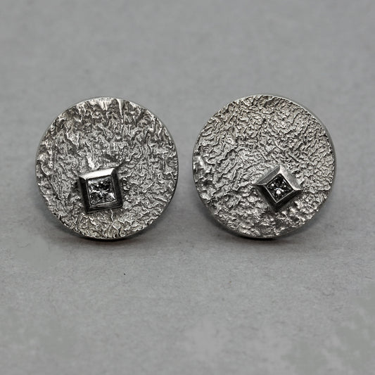 Reticulated Diamond Studs