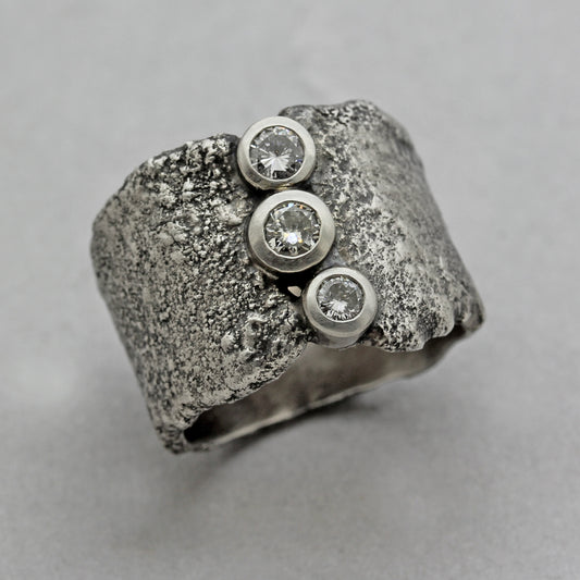 Reticulated Diamond Ring