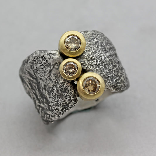 Reticulated Diamond Ring